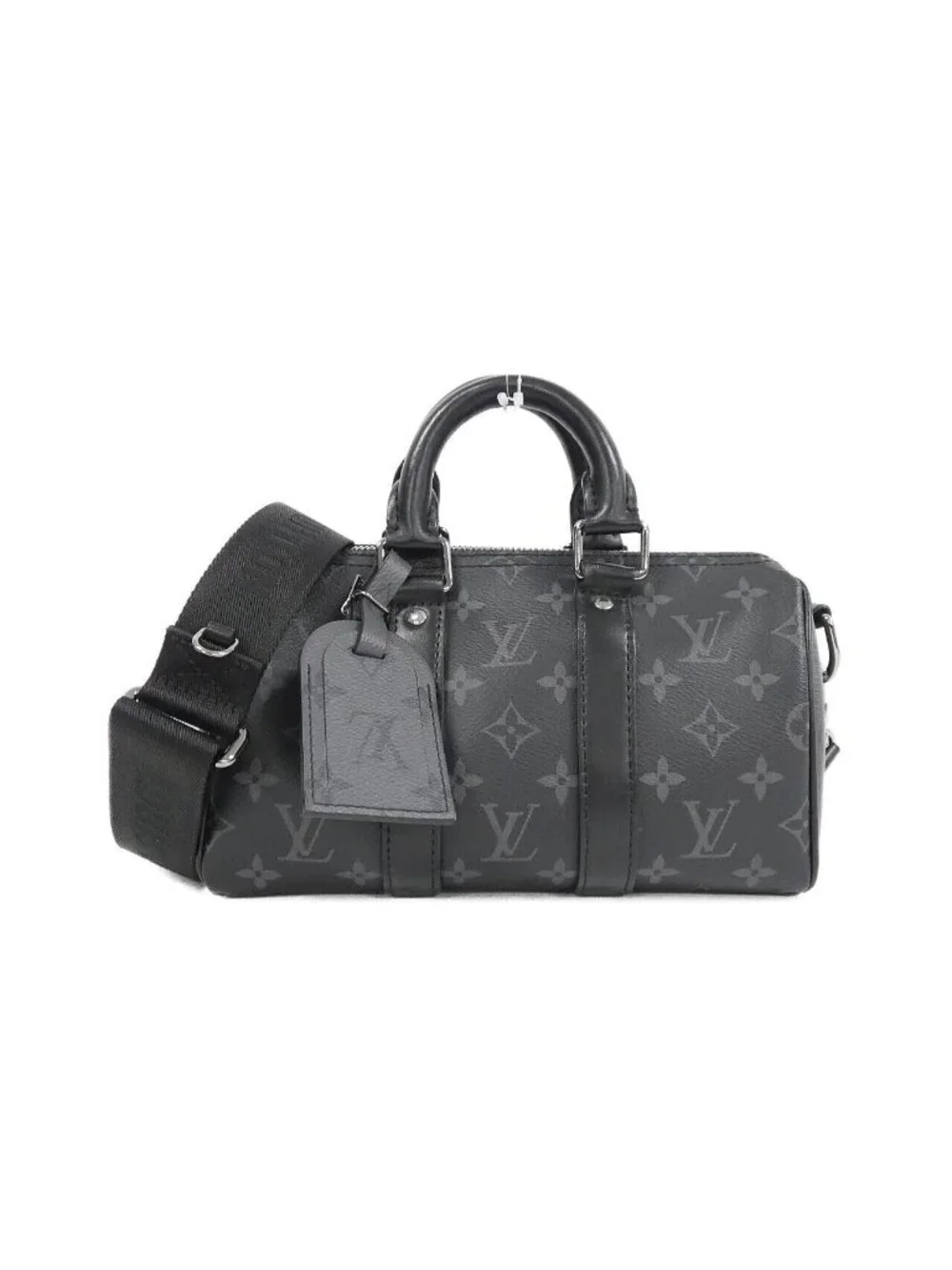 Louis Vuitton Monogram Eclipse Reverse Keepall Bandouliere 25 Boston Bag